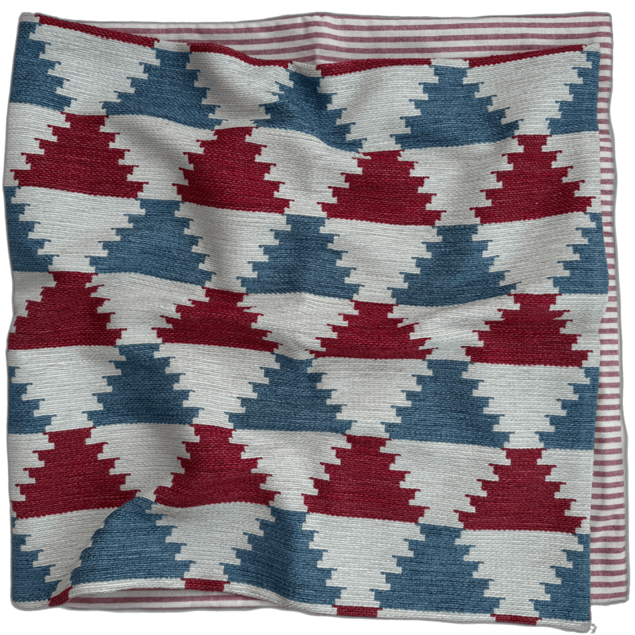 Bed Runner Red/Blue